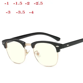 -1 -1.5 -2 -2.5 -3 -3.5 -4 -4.5 Klasična Očala za Kratkovidnost Ženske Moški Optičnih Očal kovinskih Očal Okvir Očal Očala