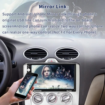 Podofo 2din Andriod 8.1 Avto Radio Multimedijski Predvajalnik, GPS Navigacijo, Bluetooth Audio (zvok Bluetooth Wifi USB FM MirrorLink 7