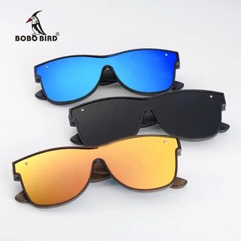 BOBO PTICA sončna Očala Moške blagovne Znamke Luksuzni Kvadratnih Polarizirana Les, sončna Očala Vožnje Očala UV400 Oculos De Sol Gafas