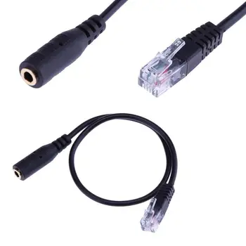 2pc 3,5 mm Stereo o Slušalke Jack Ženski Moški RJ9 Plug Adapter Pretvornik-Kabel Kabel
