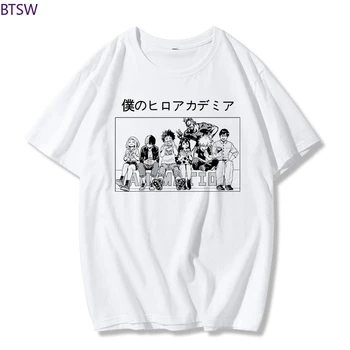 Moj Junak Univerzami Anime Estetske Grafični Tees Ženske T Shirt Tumblr Srajca Femme Korejski Obleke Poletje 2020 Redno Vrhovi Tshirt