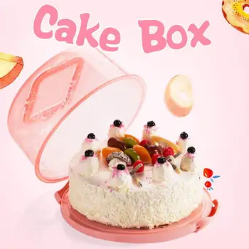 Plastični Cupcake Posodo, Ročni Rojstni Dan Prenosni Torto Škatla Za Shranjevanje Cake Box Kuhinja Orodje Trajne