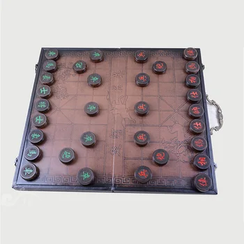 BSTFAMLY Kitajski Šah Palisander Krat 32Pcs/Set Staro Igro Go Xiang Qi Mednarodnih Dama Zložljiva Igrače Darila Ne Magnetni LC18