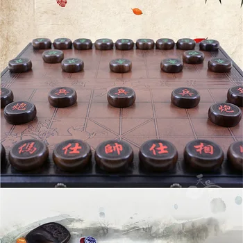 BSTFAMLY Kitajski Šah Palisander Krat 32Pcs/Set Staro Igro Go Xiang Qi Mednarodnih Dama Zložljiva Igrače Darila Ne Magnetni LC18