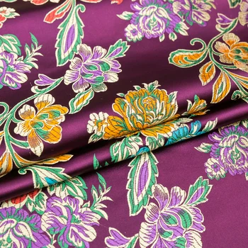 Kitajska svila cvet saten brocade žakarske tkanine material, obleko cheongsam kimono za šivanje oblačil tkanine