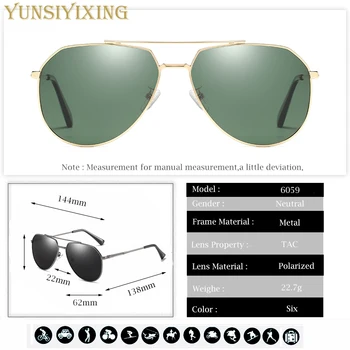 YSYX Klasična moška sončna Očala Polarizirana Objektiv Prostem Voznik Vožnjo sončna Očala Za Moške UV400 Anti Blue Ray gafas de sol 6059