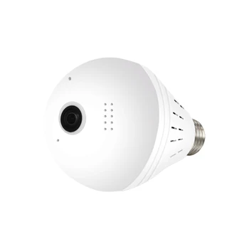 HD 360° Panoramski Wifi 960P IP Kamero Žarnice, WiFi CCTV Fisheye Skrite Žarnica Svetlobo Brezžični CCTV Nadzor Omrežja