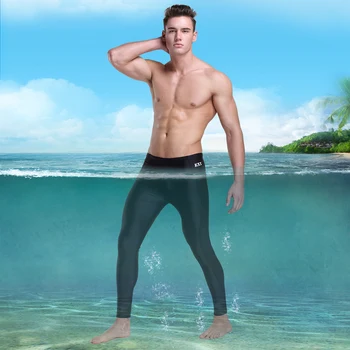 Nova Plaža Kopalke za Moške morski pes kože vodo nepropustno dolgo plavanje dostopi Športne hlače Nov Slog