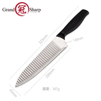 Kuhinjski Nož 8 Inch Kuhar Noži 420J2 iz Nerjavečega Jekla Nož Professional Zelenjave, Krompirja Rezalni Noži Grandsharp