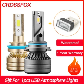 CROSSFOX Lampada H4 H7 LED Smerniki 12V 6000K Svetilke Žarnice za vozila H1 9005 HB3 9006 HB4 Led H9 H11 meglenke Canbus High Beam
