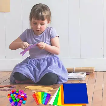 Pliš Palice Volne Pompoms Materialov DIY Umetnostne Obrti Kit za Otroke Ženiljska Cevi Čistila Otrok DIY Igrače Lutka Obrti Dobave