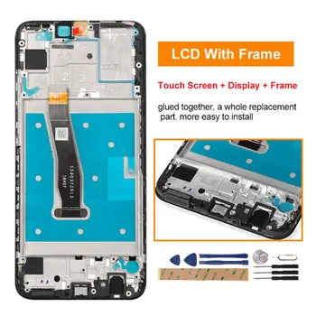 LCD Za Huawei P Smart 2019 LCD-Zaslon z Okvirjem Zaslon na Dotik Za Huawei P Smart 2019 Zaslon POT-LX1 L21 LX3 LCD Zamenjava