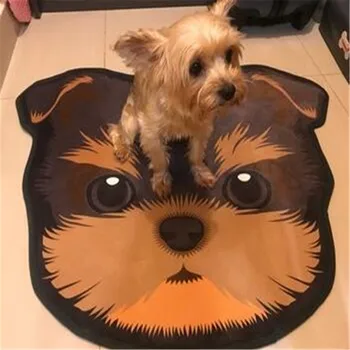Moda vroče prodaje Nov slog 3D Debele Risanka pes, obliko glave, Anti-Slip Preproge Ljubljenčka Psa Tiskanja Preproge, Kopalnica, Nadstropje, Kuhinja Odeje