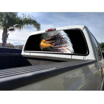 Ameriško Zastavo Orel Tiskanje Zadnje Okno Grafični Nalepke Nalepke Avto, Tovornjak SUV Van avto dodatki