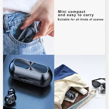 TWS Brezžični Čepkov Stereo Mini Bluetooth Slušalke 5.0 za Redmi 8 8A Redmi K20 K20pro Redmi Opomba 8 8pro xiaomi 7 xiaomi 9