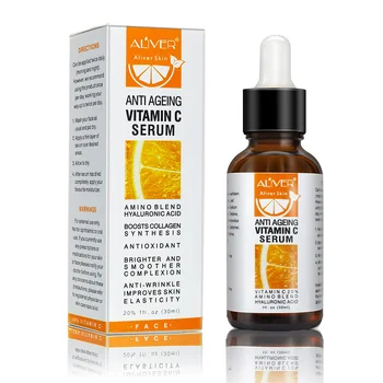 30ml, vitamin C facial serum, ki se uporablja za freckle osvetlitev, popravilo oči gub, vratu osvetlitev, anti-aging nego kože vitam