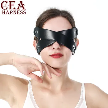 CEA Ženske Usnje Seksi Masko Kritje Oči Zabavno Pribor Black Vabiti Erotično Oči Masko Ženske Fetiš Seksi Noč Cosplay Masko