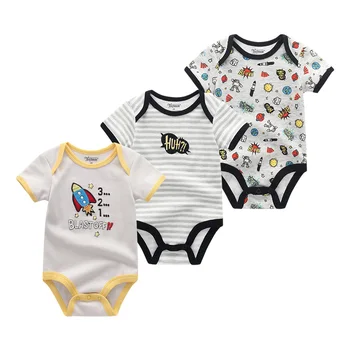 Baby Boy Oblačila 3Pcs/nastavi Risanka ropa bebe Moda Dekle Bodysuits Za Novorojenčka Otroci, Oblačila, Kratki Rokavi Otroške Kopalke&Pižami