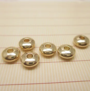 IB3702 Zlato nemoteno kolo ravno pacer biseri 3-4 mm, DIY nakit dodatki 100 kozarcev