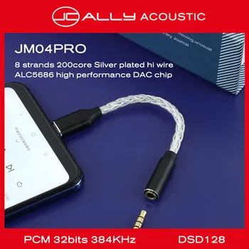JCALLY JM04PRO Realtek ALC5686 DAC Digitalni Audio Adapter Dekodiranje Skladu TYPEC 3,5 za Android Telefon