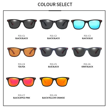 2020 Classic Vintage Polarizirana sončna Očala Moški Ženske blagovne Znamke Design Vožnje Kvadratni Okvir sončna Očala Moški Odtenki UV400 Gafas De Sol