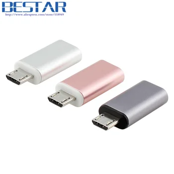 Vrhunska Rose gold Metal USB 3.1 Vrste C, USB-C Ženski Mikro USB 2.0 Moški Adapter Konektor Adapter