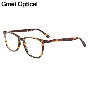 Gmei Optični Acetat Kvadratnih Polno Platišča Žensk Optična Očala Okvirji Za Kratkovidnost Presbyopia Očala S Spomladanski Tečaji YH6028