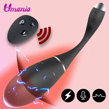 Brezžični Daljinski Vibracijsko Jajce 10 Hitrost Glasovni Nadzor G-spot Vibrator Vaginalne Masaža Klitoris Stimulator Spolnih Igrač za Ženske