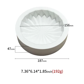 SHENHONG 3PCS/Set Origami diamond tlakovanih Silikonski Torto Kalup Za Peko Mousse Čokoladni Goba Plesni Soline Torta Dekoraterstvo