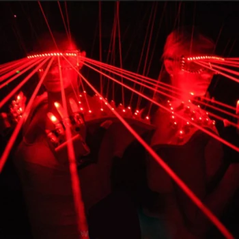 Rdeč Laserski Prenosni Eyeglass Disco Glasbe DJ Fazi Kaže Laser Noč Lučka Bralnika Počitnice Božično zabavo Svetlobe Lasering Očala
