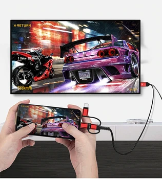 2K 60Hz iOS Android Tip C v HD Adapter za TV Video Kabel za iPhone XR 11 Pro Max Za Huawei P30 P20 Pro Smasung S8 S9 S10 S20