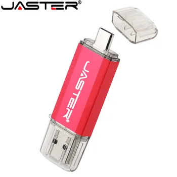 JASTER 2 v 1, USB 3.0 OTG Flash Disk 128GB 32GB 64GB cel USB Pendrive 16GB memoria Palico Pen Drive za Tip C Naprav