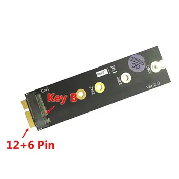 SSD pretvornik za ZenBook M. 2 (NGFF) SSD do 18 Pin SSD Adapter za podporo 2230/2242/2260/2280mm M. 2 SSD za Asus UX31 UX21 Zenbook