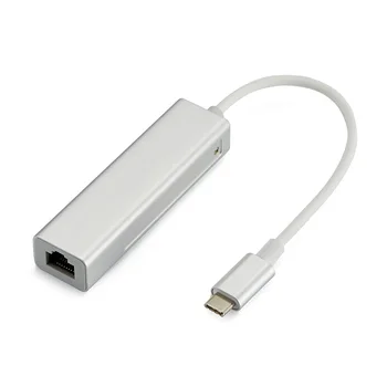 2020 3 Vrata USB 3.1 VOZLIŠČE Tipa C do Gigabit Ethernet LAN RJ45 Adapter za Visoko Hitrost Prenosa Podatkov Omrežne Kartice Za Windows, Mac, Linux