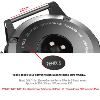 Fenix 6 Mehka Nylon Zanke Zapiralo, ki ga Manšeta 22 mm Quick Fit Watch Pasu Trak za Garmin Fenix 5/ 5 Plus/Forerunner935/Nagon