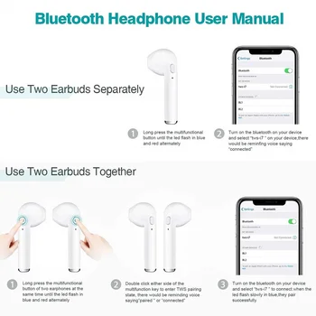 I7s TWS Brezžične Bluetooth Slušalke za Samsung Galaxy S9 Plus S8 S7 Rob S6 Aktivno S5 S4 Mini S3 S2 S Glasbo Slušalka Polnjenje Box