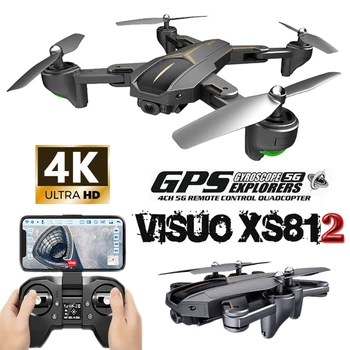 VISUO XS812 RC GPS Brnenje brezpilotna letala, s Kamero HD 4 k 5G WIFI Višina Držite Sledite Način Quadcopter Dron Daljinski upravljalnik Helikopter
