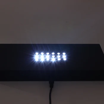 Lučka Lučka za Osnovno Stojalo 3D USB Noč Lučka Osnove z 18 Briljantno Bela Svetloba Led za Kristalno Steklo Zaslona Umetniško Delo Pribor