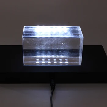 Lučka Lučka za Osnovno Stojalo 3D USB Noč Lučka Osnove z 18 Briljantno Bela Svetloba Led za Kristalno Steklo Zaslona Umetniško Delo Pribor