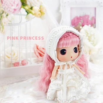 Ddung Lutka Lepa Princesa 18 cm Prave korejske Spremembe Jutranje Lutke Pink Princess Lovely Baby Dekle Prisotna Darilo Zbirka