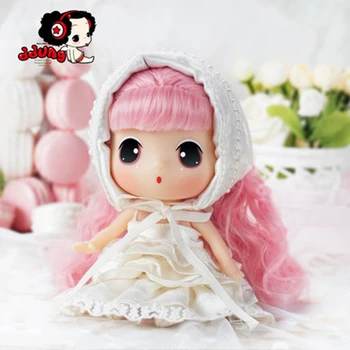 Ddung Lutka Lepa Princesa 18 cm Prave korejske Spremembe Jutranje Lutke Pink Princess Lovely Baby Dekle Prisotna Darilo Zbirka