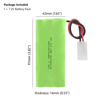 7,2 V 1800mAh 6*AA Celice za ponovno Polnjenje Ni-MH Baterije Z SM-2Pin/L6.2 Priključek za Polnjenje Ni-MH AA Baterija 7,2 V