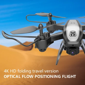 RC Brnenje KY909 z WIFI FPV 4K HD Kamera Optični Tok Obdržati Položaja Lebdenja Quadcopter Zložljive Mini Helikopter Brnenje Igrača