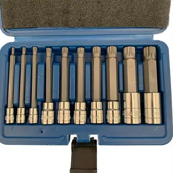 10 Delni Set Serija Rokav M Tip Kombinacija Set 1/4 3/8 1/2 Pralni Popravila Avtomehanična Professional Tools