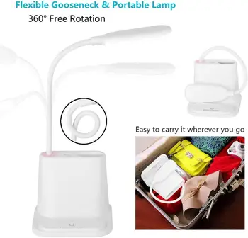 USB Polnilne LED Namizna Svetilka Zatemniti Dotik namizne Svetilke noč svetlobo dotik zatemnitev prenosna lučka bela/topla bela dropshipping