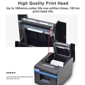80 mm toplotna prejemu tiskalnik POS kuhinjski tiskalnik z USB/Ethernet / parallet/USB+Bluetooth vmesnik auto-rezalnik za blagajno