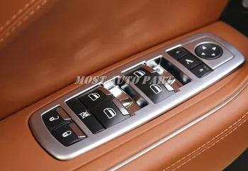 ABS Vrata Avtomobila Armrest Okno Preklopite Pokrov 4pcs Za Maserati Ghibli-2018 Avto dodatki notranjost Avtomobila dekoracijo