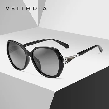 VEITHDIA Žensk Polarizirana sončna očala Gradient Objektiv Luksuzni Ženske Oblikovalec Sončna Očala Pribor Za Ženske 3145