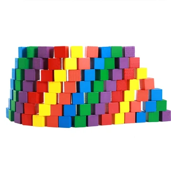 2,5 CM Les, Zidaki, Kocke, 50 Kos Inteligentni Multicolor Blok Predšolskih Zgodnje Izobraževanje Igrače Za Otrok Otroke