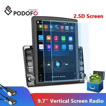 Podofo 2 din android avto radio, GPS Stereo Radio 9.7